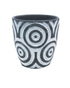 Yinggao Ceramic Pot Circles 14.5cm Grey