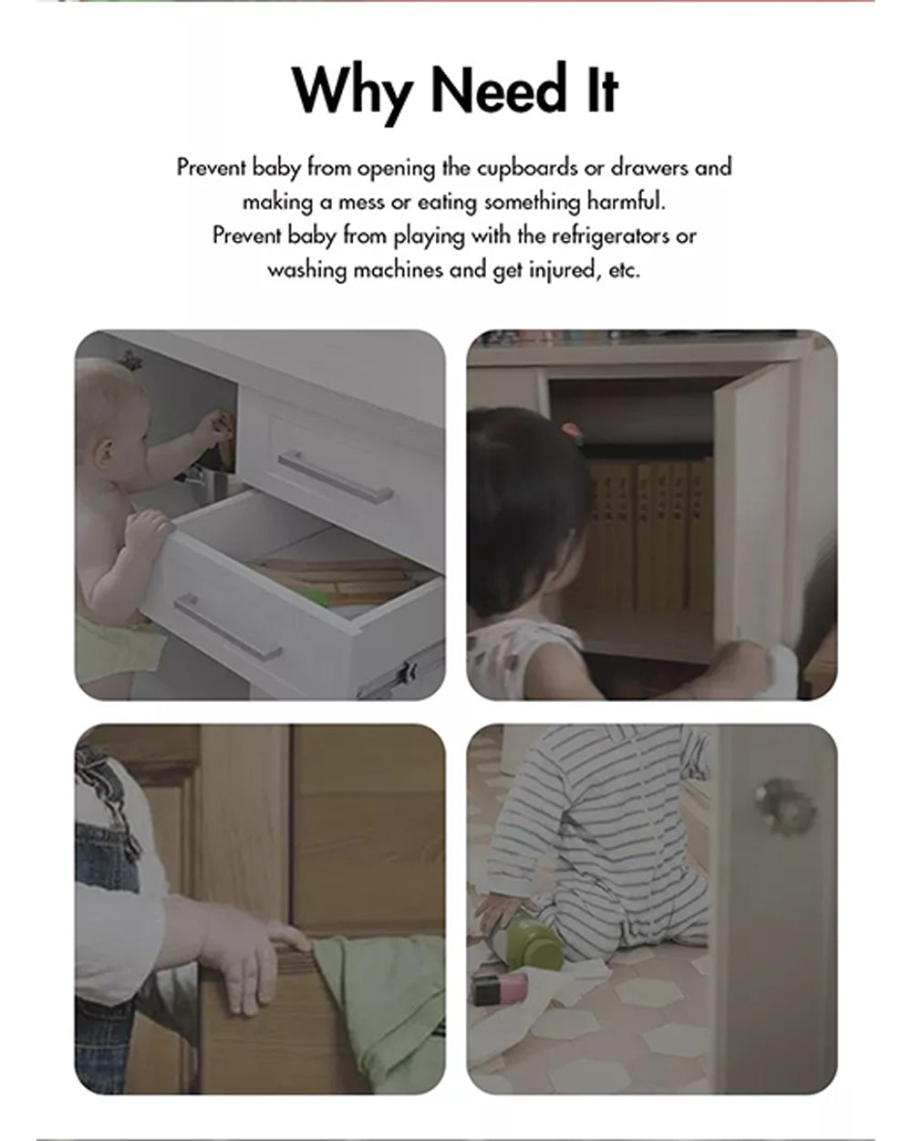 Vee Seven Baby Safety Ajustable Multipurpose Lock
