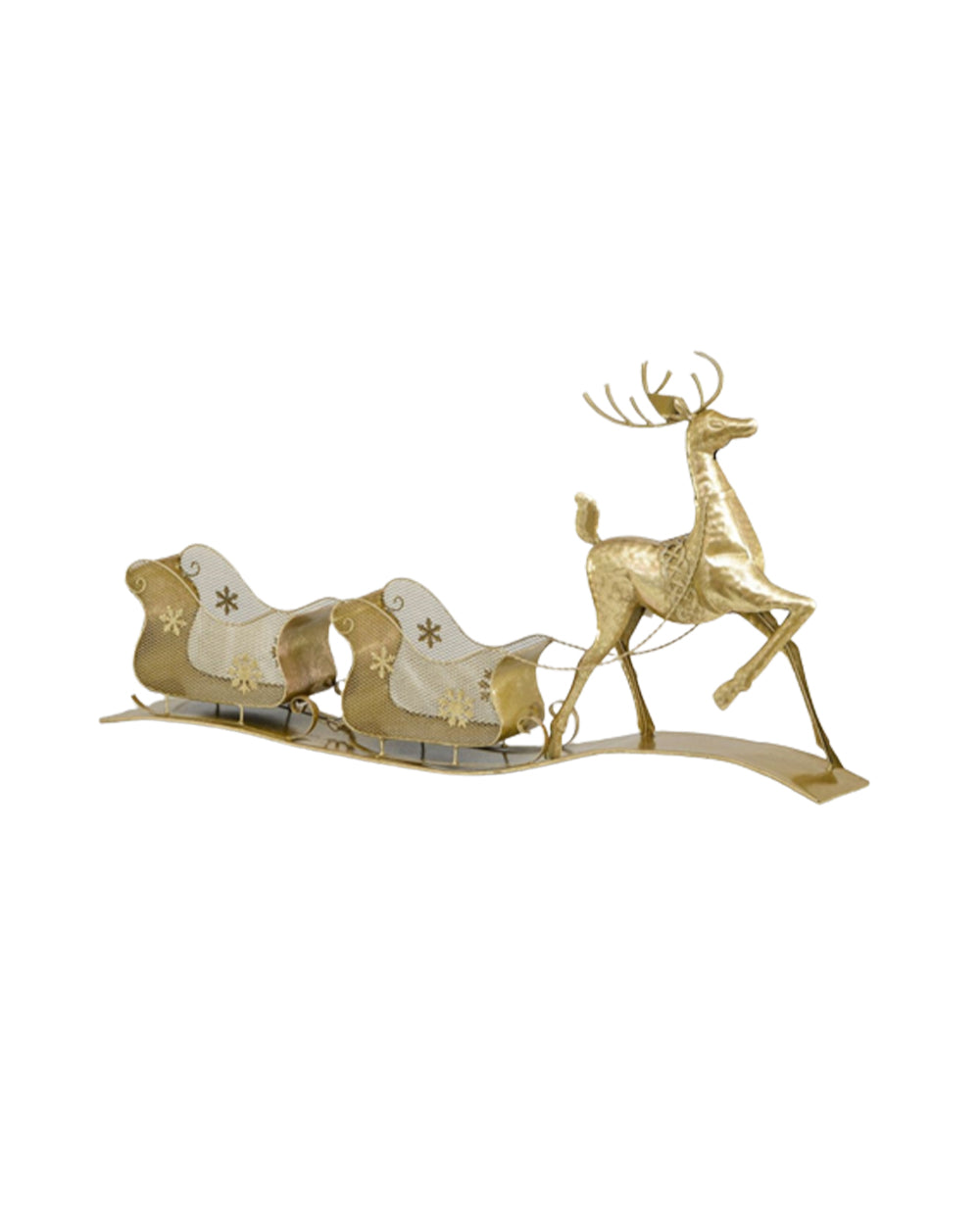 Swift Reindeer & Sleigh in Gold