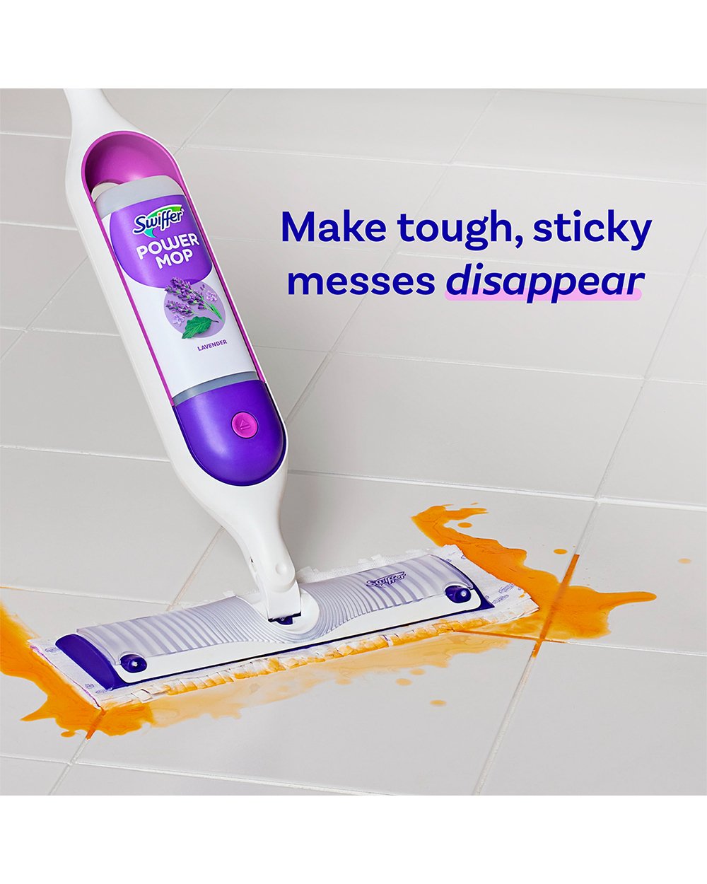 Swiffer 750ML Power Mop Cleaning Solution Lavender Scent