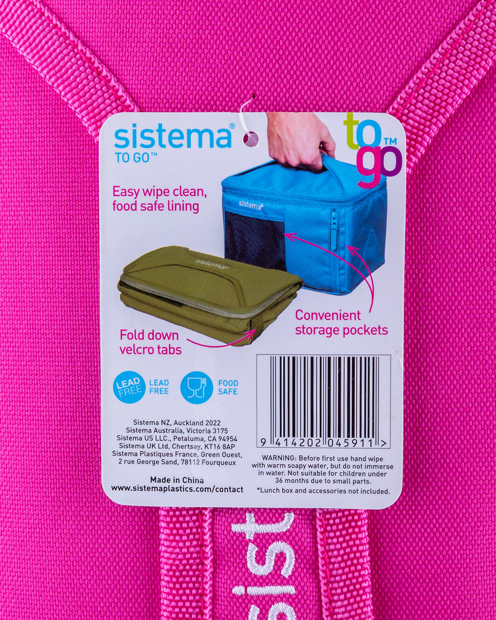 Sistema Mega Fold Up Cooler Bag Pink