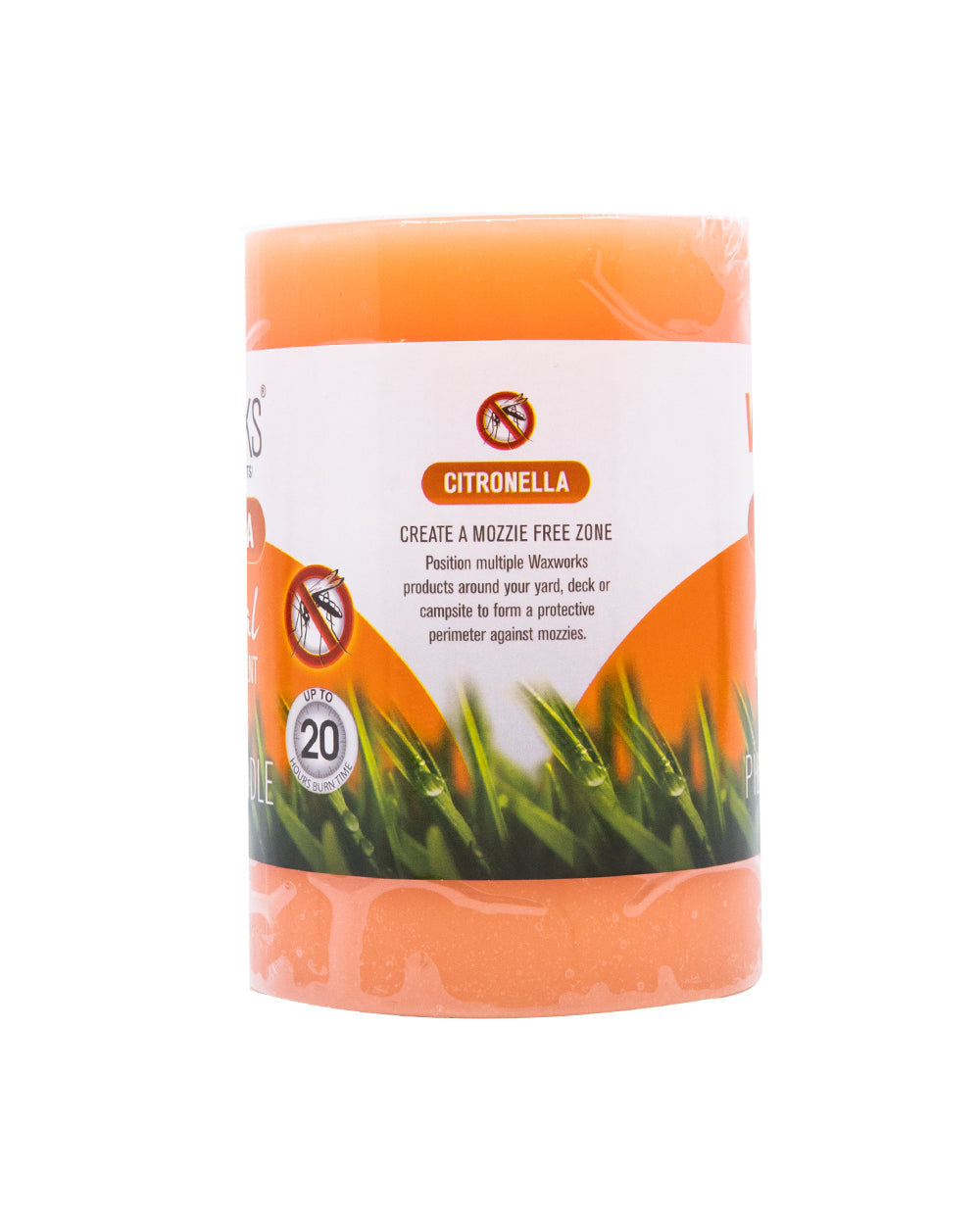 Waxworks Citronella Pillar Candle 10cm Assorted 1 Piece