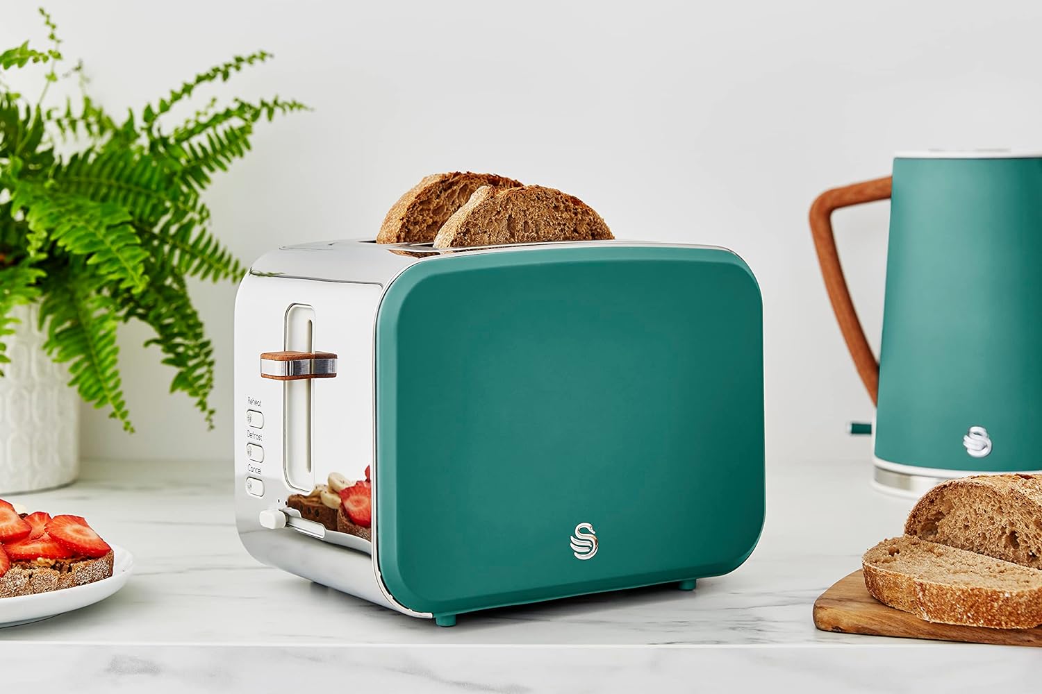 Swan Nordic Toaster 2 Slice Blue