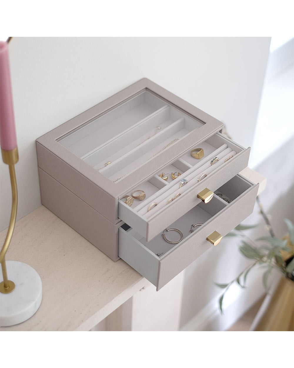 Stackers Taupe Classic Drawer Set of 2