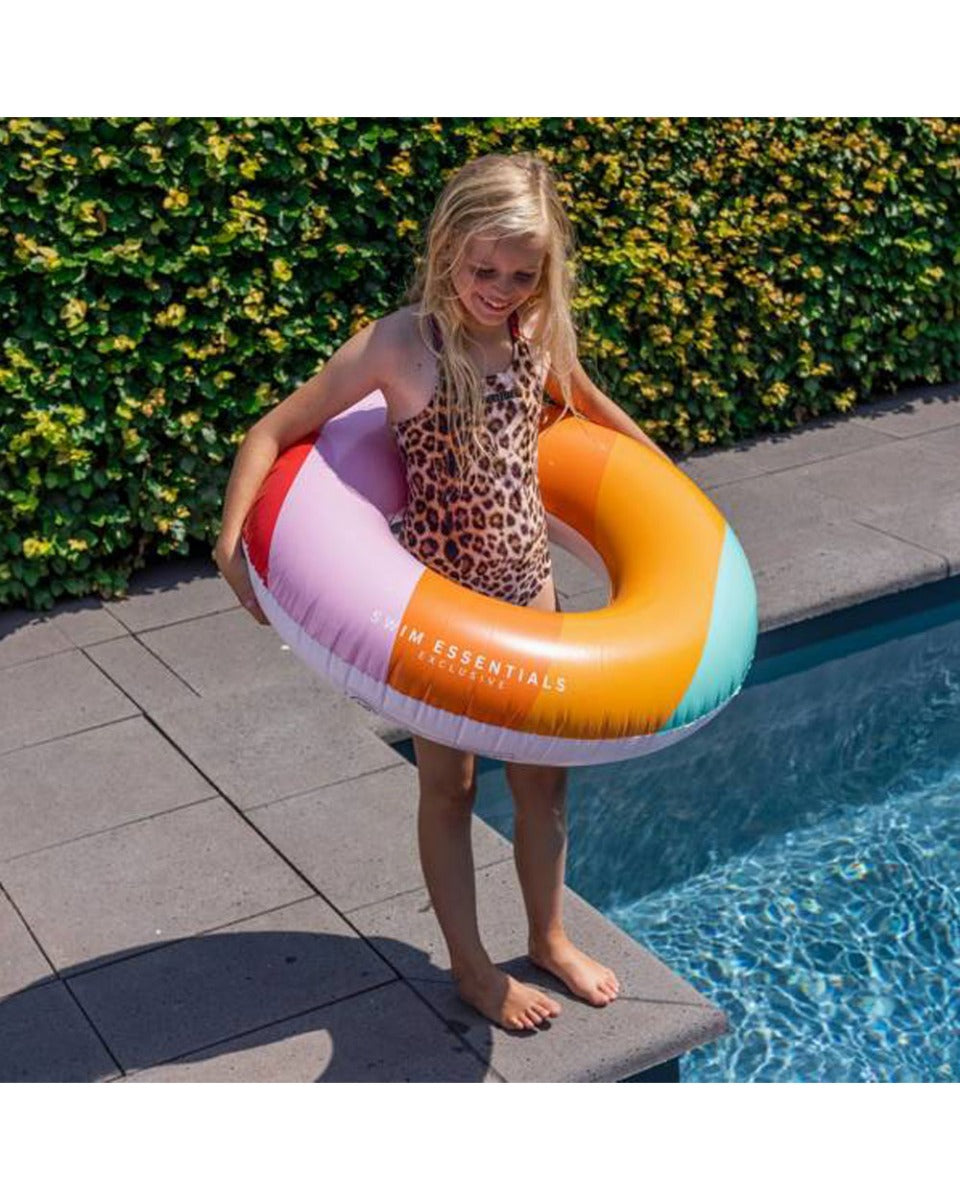 Swim Essentials Rainbow Printed Swimring 90cm