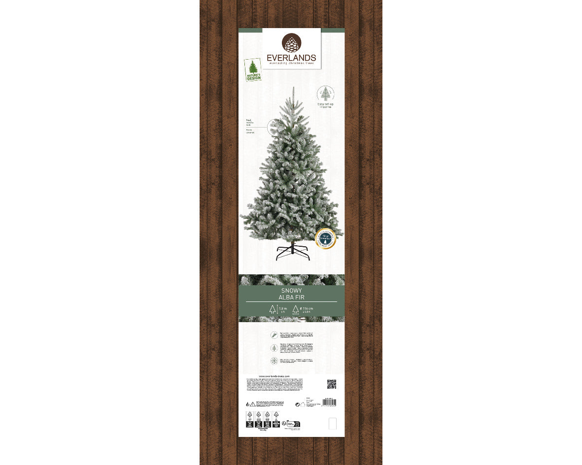 Homesmiths Alba Fir Snowy 180cm