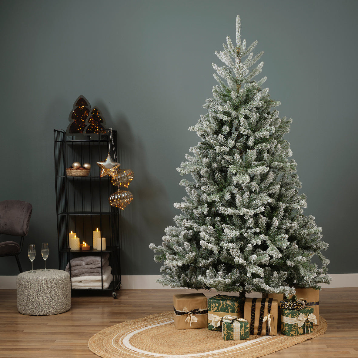 Homesmiths Alba Fir Snowy 180cm