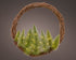Homesmiths  Brush Wreath Snowy Micro LED Battery Operated Indoor 50cm