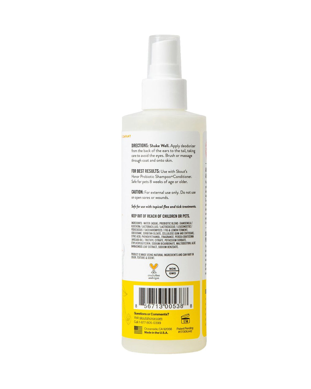 Skouts Honor 30ML Probiotic Daily Use Deodorizer Honeysuckle Grooming
