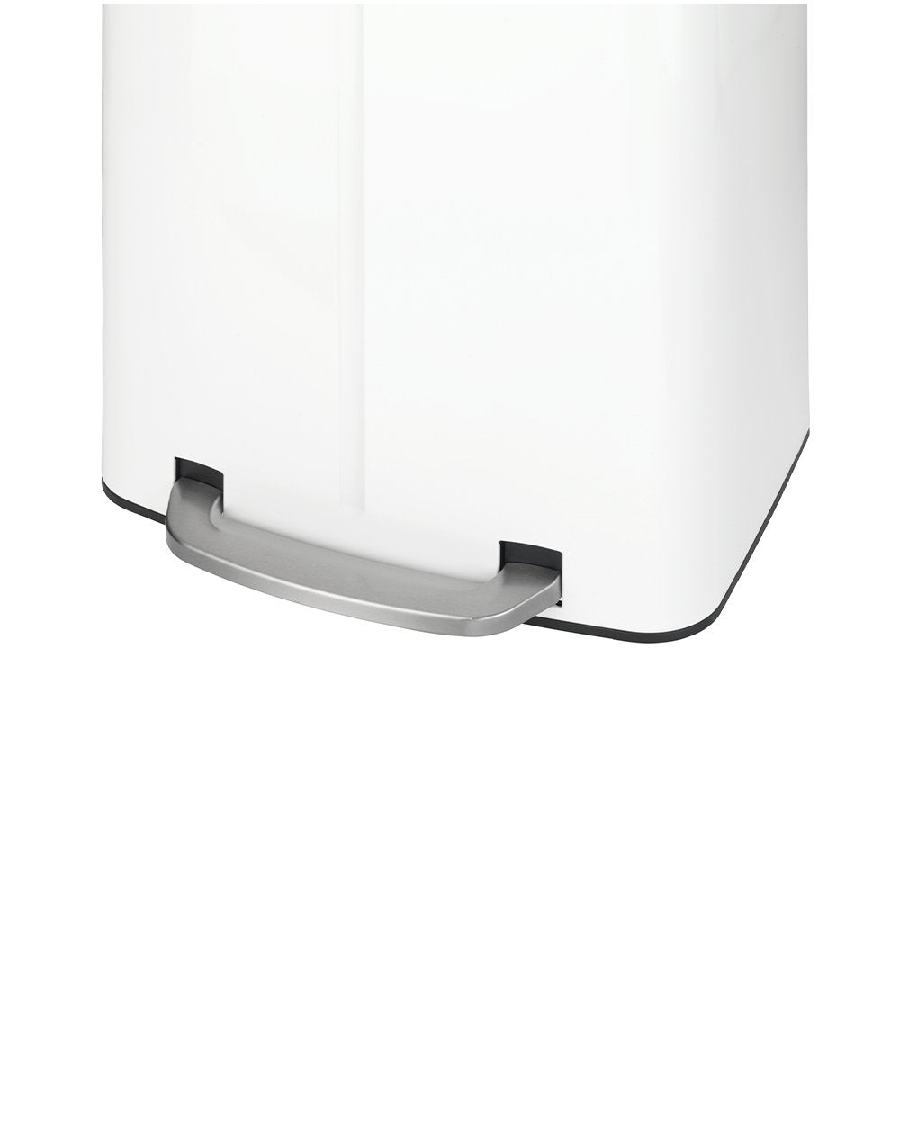 Wenko Pedal Bin Primo, Easy-Close, White 2 x 20 Liter