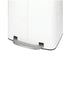 Wenko Pedal Bin Primo, Easy-Close, White 2 x 20 Liter