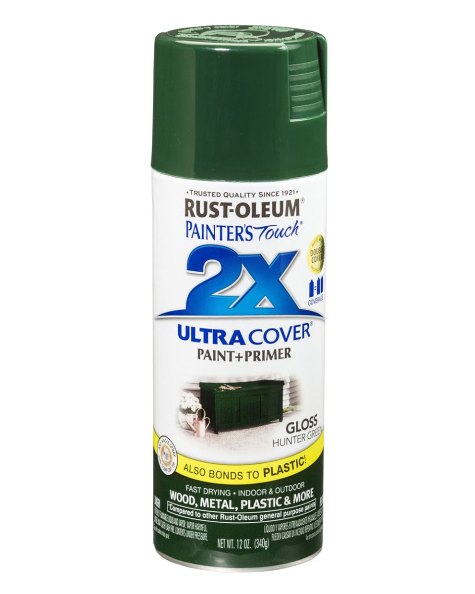 RustOleum PT 2X Ultra Cover Gloss Hunter Green 12Oz
