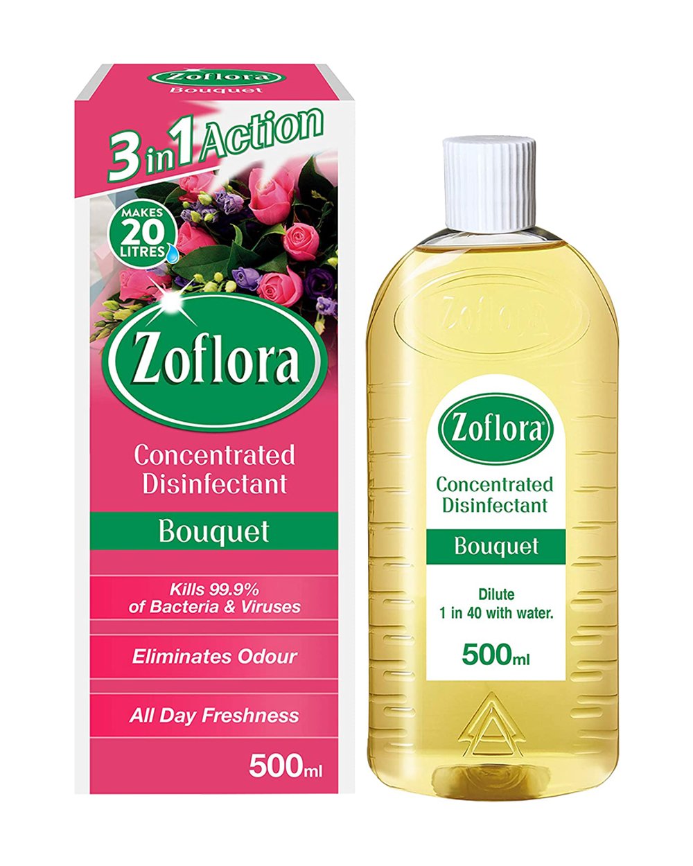 Zoflora Bluebell + Rose + Bouquet 500ML Pack of 3