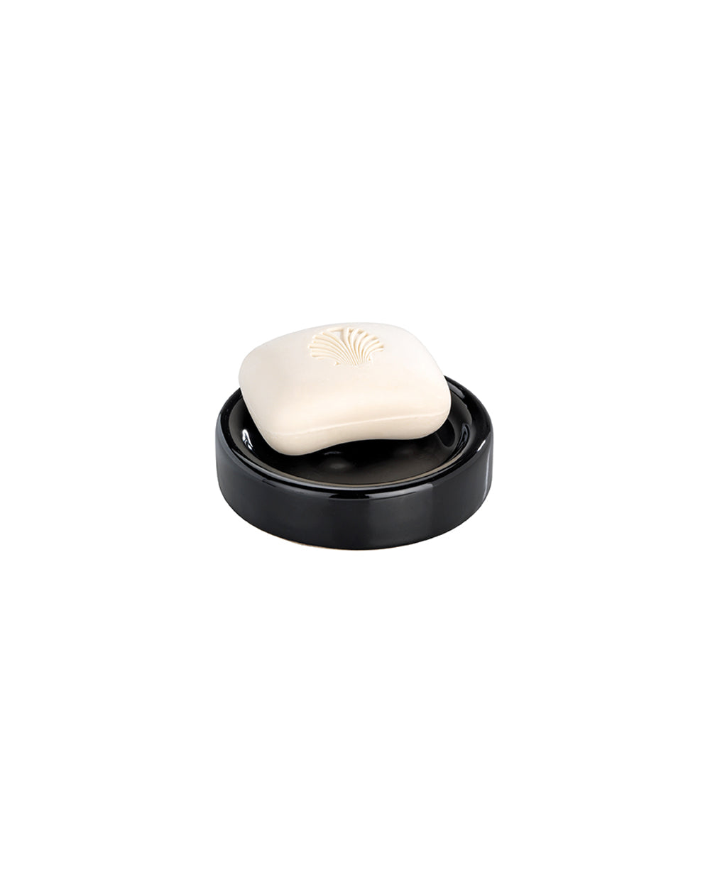 Wenko Ceramic Soap Dish Polaris Black
