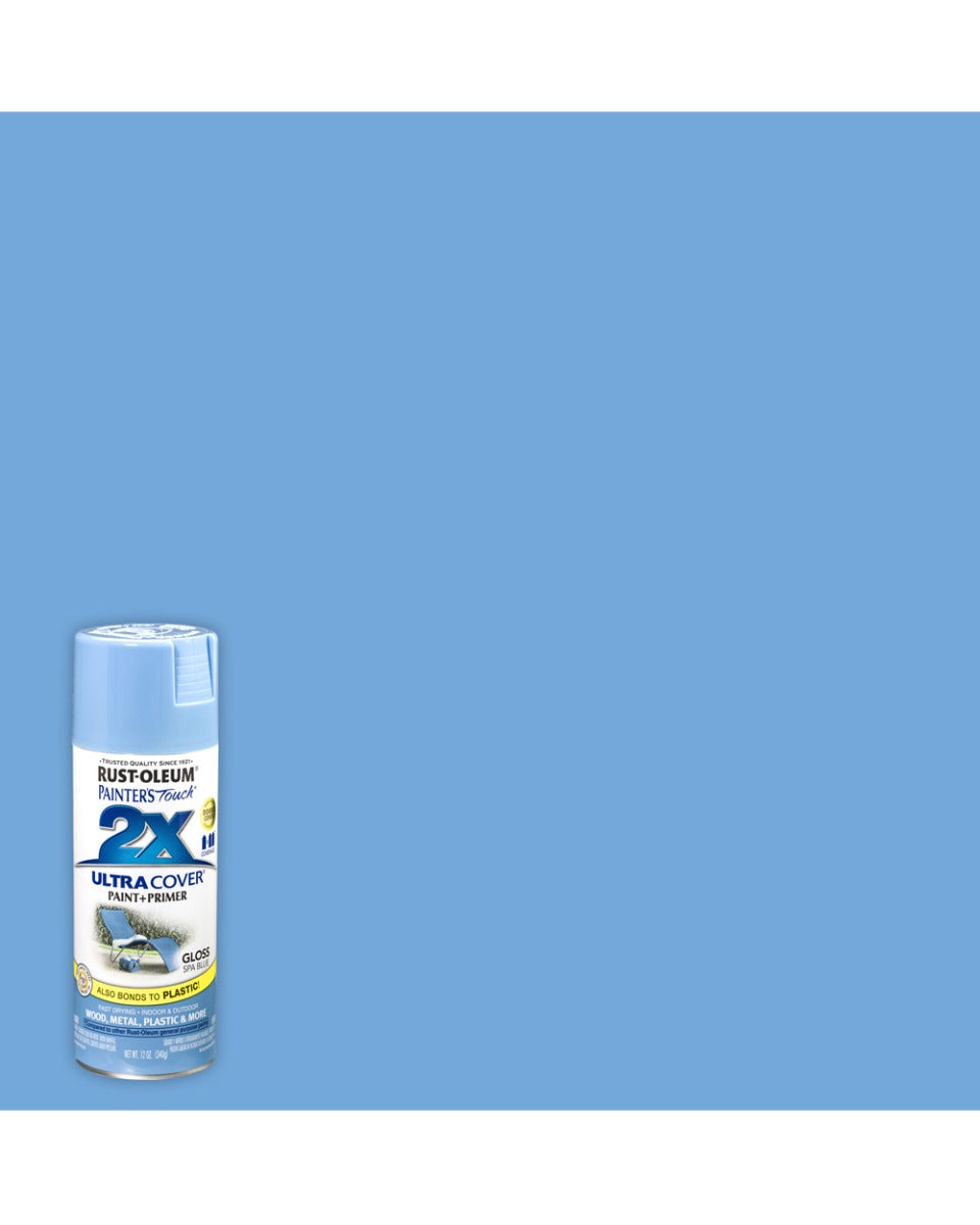 RustOleum PT 2X Ultra Cover Gloss Spa Blue 12Oz