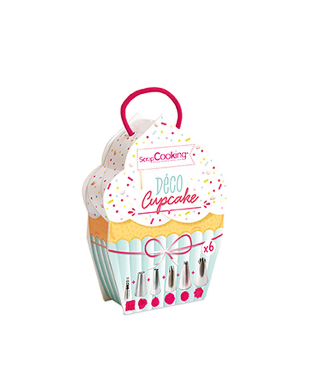 Scrapcooking Box Deco Cupcakes 6 Stainless Steel Nozzles