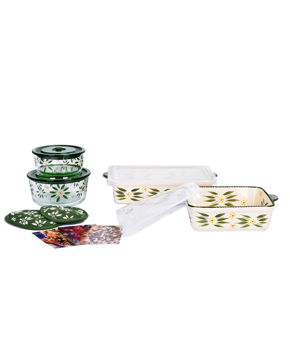 Temptations Old World All-In-One Bakers Bundle of 7 Piece Green