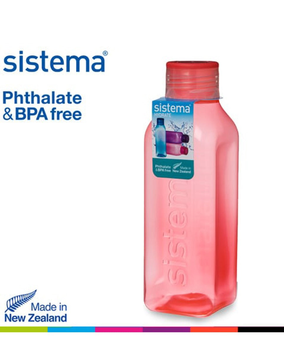 Sistema 1 Liter Square Bottle Orange
