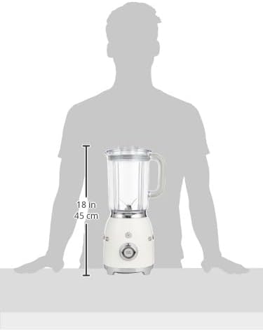 Smeg Retro Style Aesthetic Blender 800W White