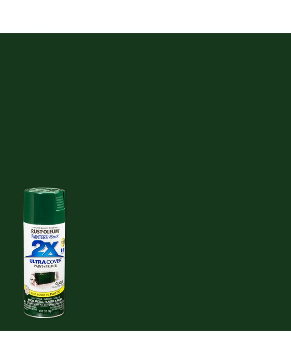RustOleum PT 2X Ultra Cover Gloss Hunter Green 12Oz