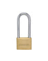 Stanley Brass Padlock 50mm long Shackle 3 Keys
