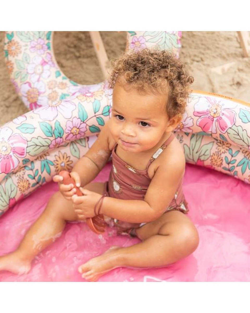 Swim Essentials Pink Blossom Printed Children's Pool 100cm 2 Rings