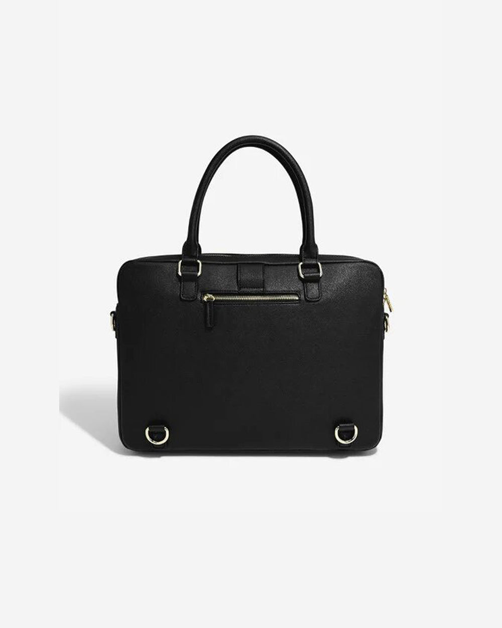 Stackers Laptop Bag Black Saffiano