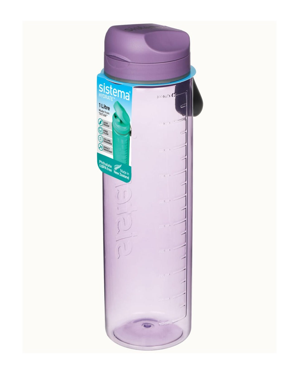 Sistema 1 Litre Tritan Bottle Purple