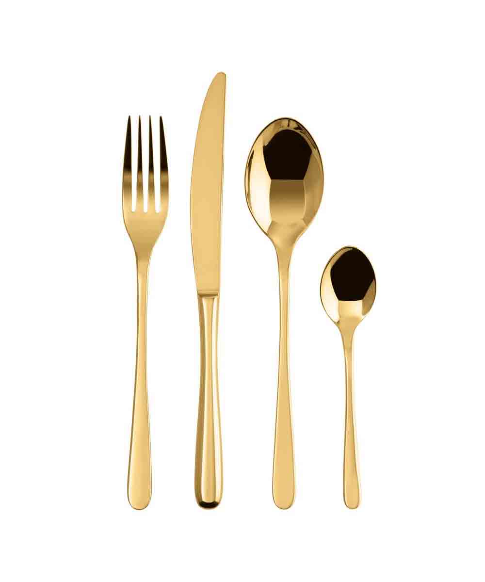 Sambonet Taste Cutlery set Gold, 24 pieces