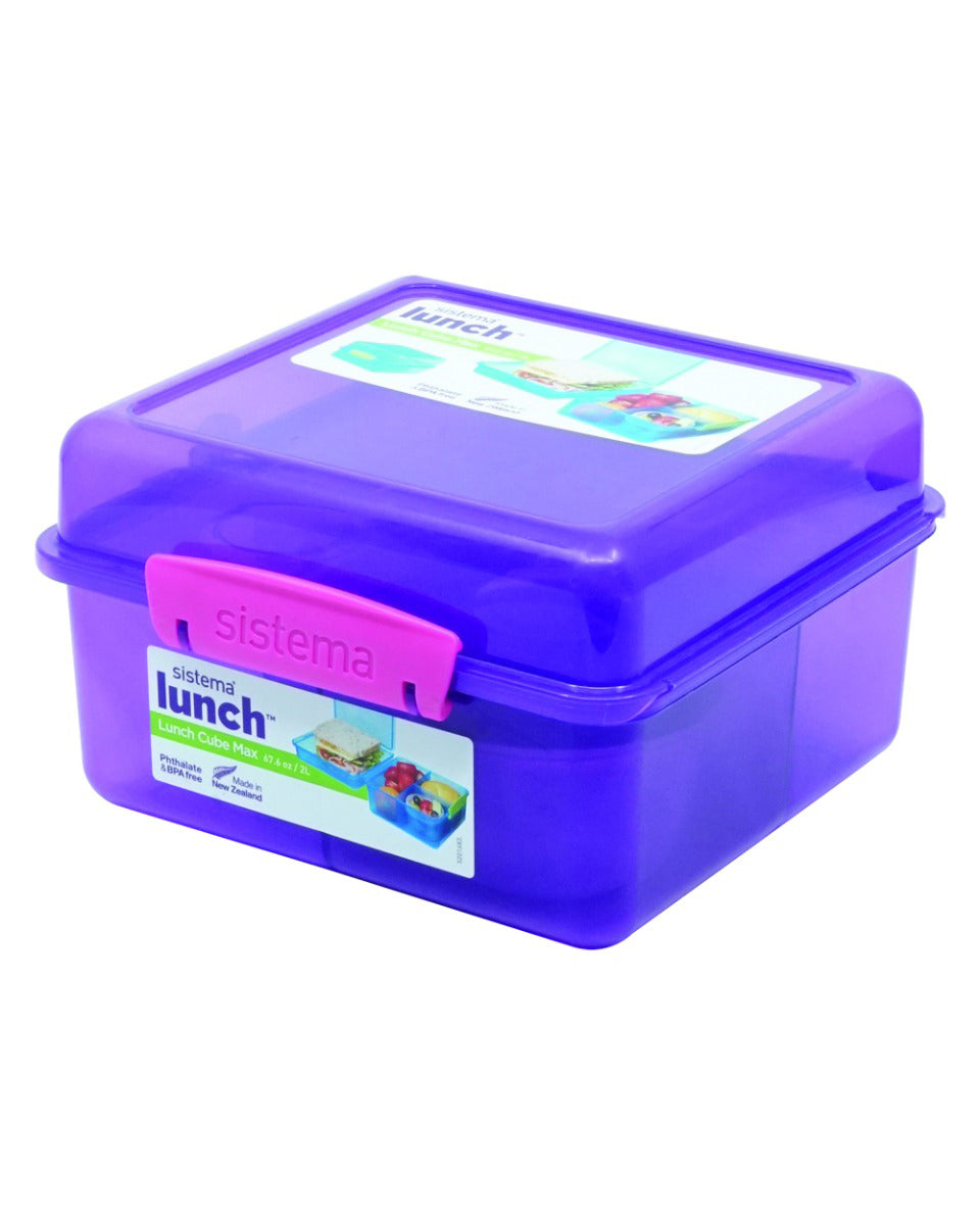 Sistema Lunch Cube Max With Yogurt 2L Purple