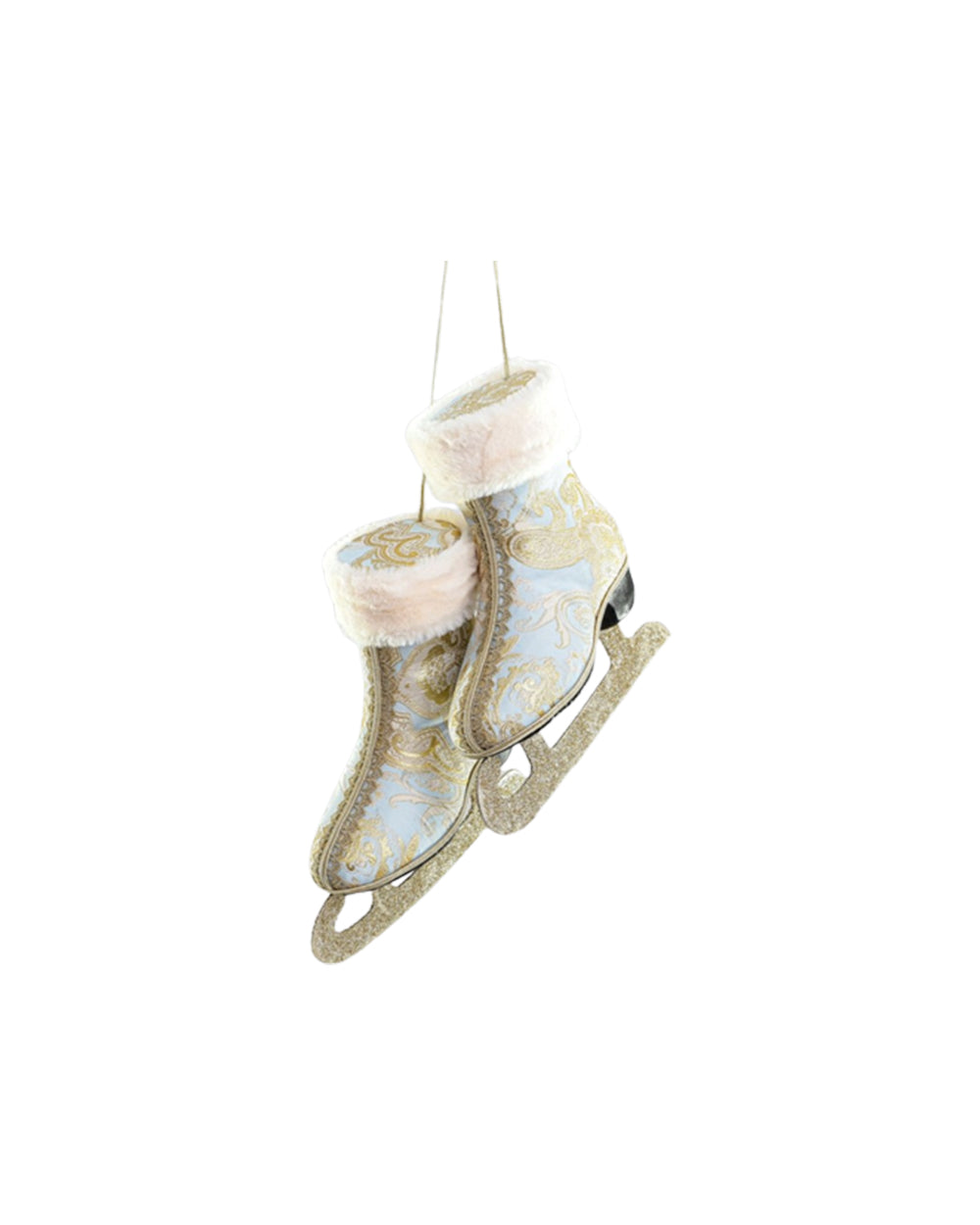 Swift 24cm Fabric Skates Decoration Blue & Gold