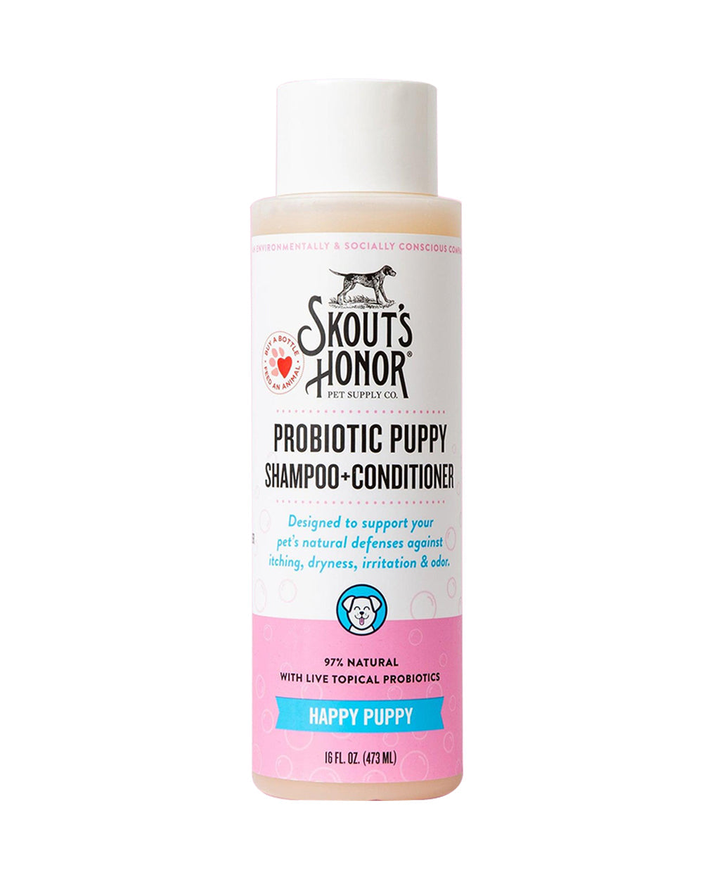 Skouts Honor 475ML Probiotic Shampoo Plus Conditioner Happy Puppy Grooming