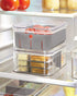 Interdesign Crisp Berry Bin 6.5 x 8.5 x 3.75 Inch Clear& Grey