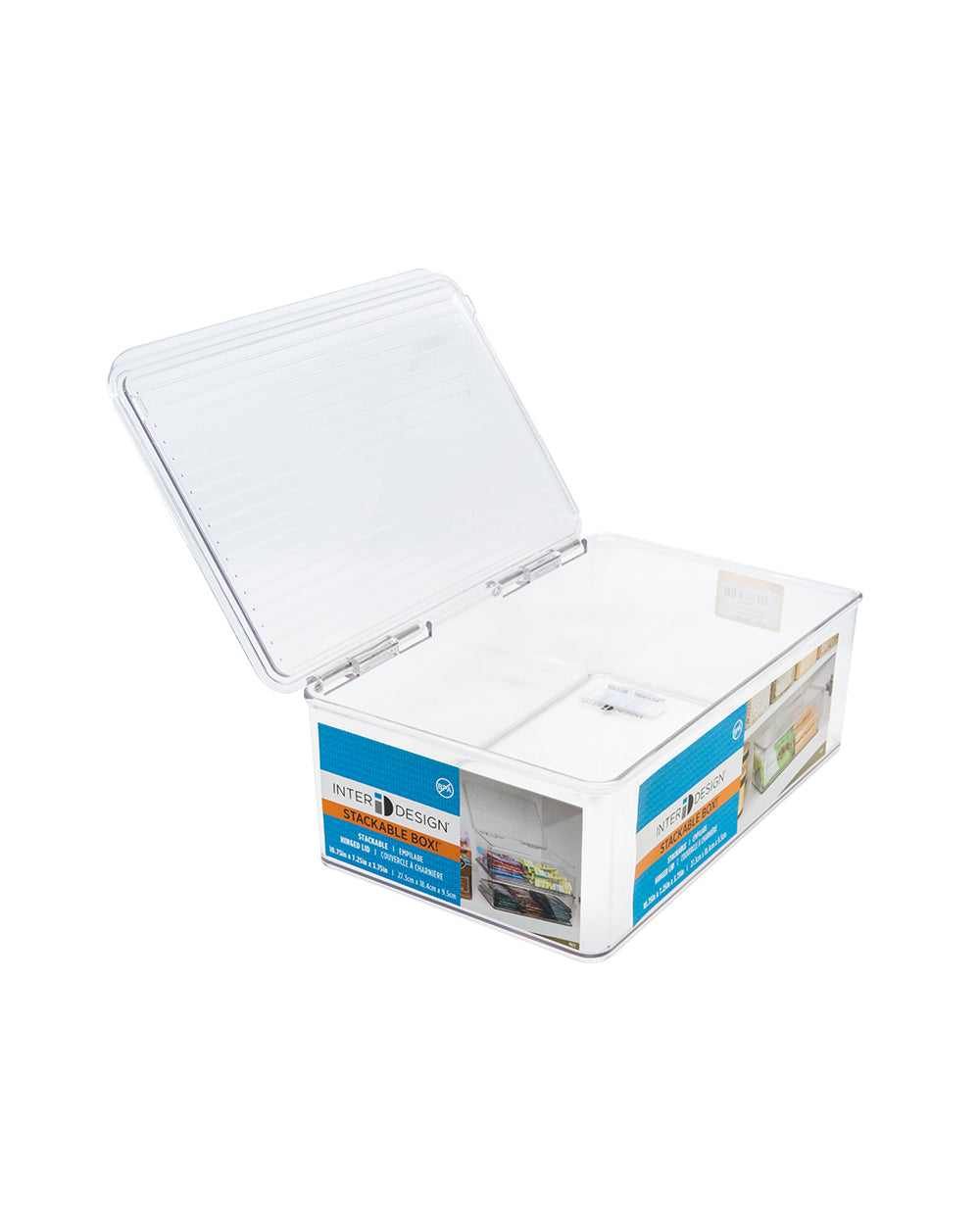 Inter design Kitchen Binz Stackable Box 7.1 X 10.7 X 3.7 inch Clear