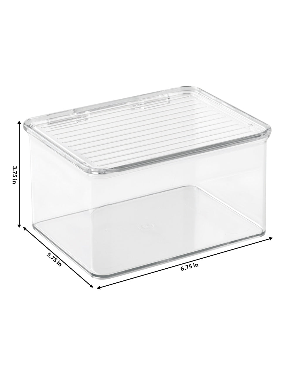 Interdesign Kitchen Binz Stackable Box 5.5 X 6.6 X 3.7 inch Clear