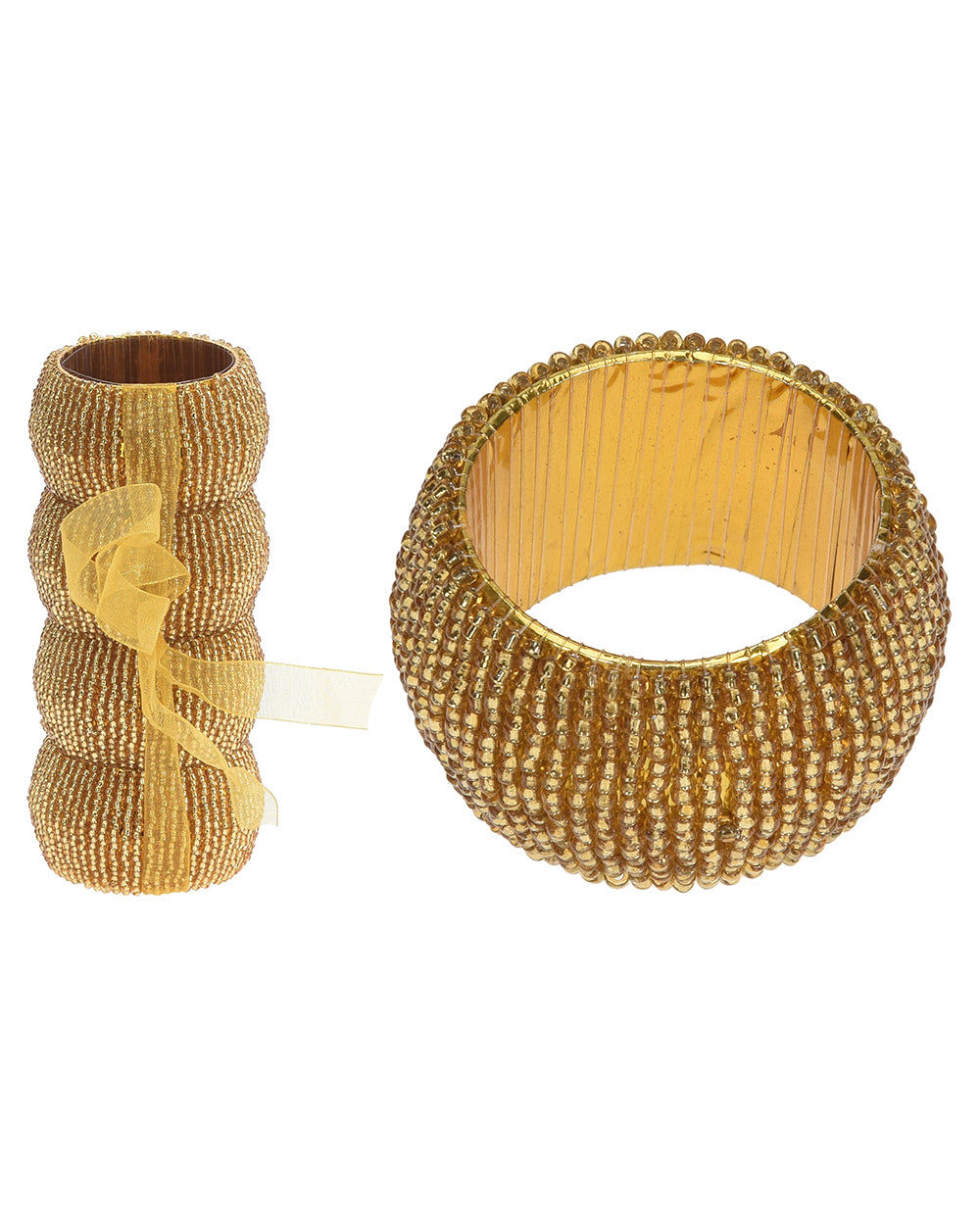 Homesmiths Napkin Rings Set 4Pcs Gold