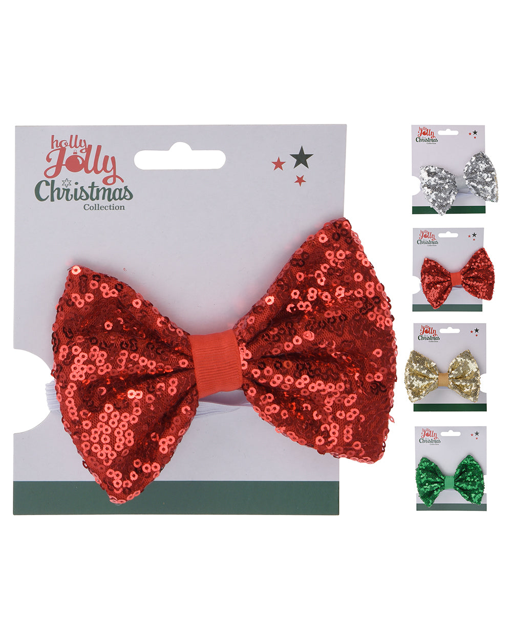 Homesmiths Bowtie Xmas 11X8Cm 4Ass Clr