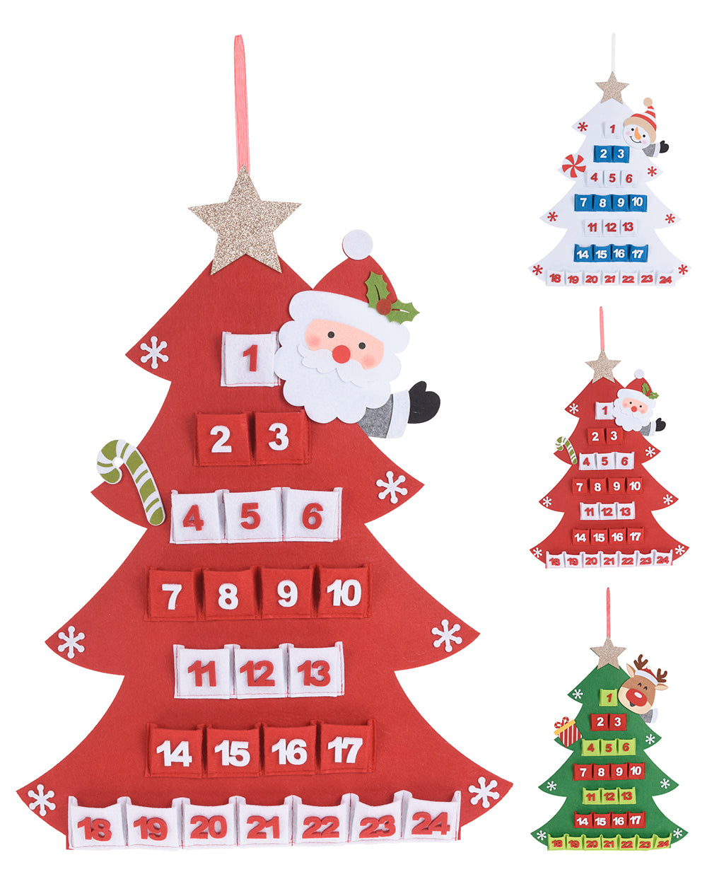 Homesmiths Advent Calendar Xmas Tree 60Cm