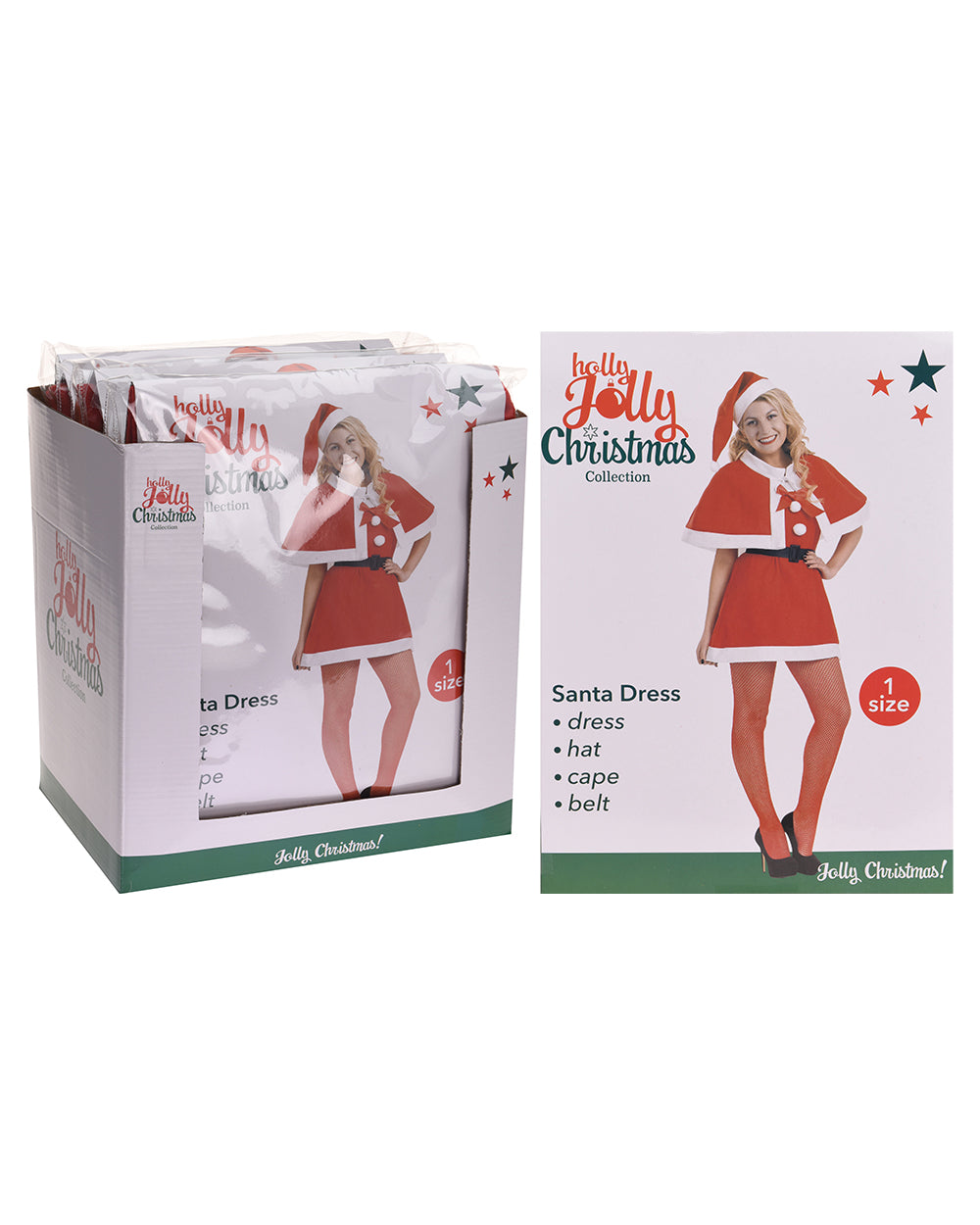 Homesmiths Lady Santa Xmas Outfit 4Pcs