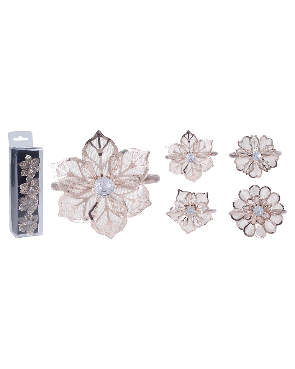 Homesmiths Napkin Ring Flower 5Cm Rose Gold
