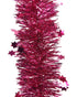 Homesmiths Tinsel Stargarland Shiny Berry Pink