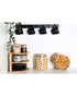 Little Storage Bamboo Glass Snack Jar