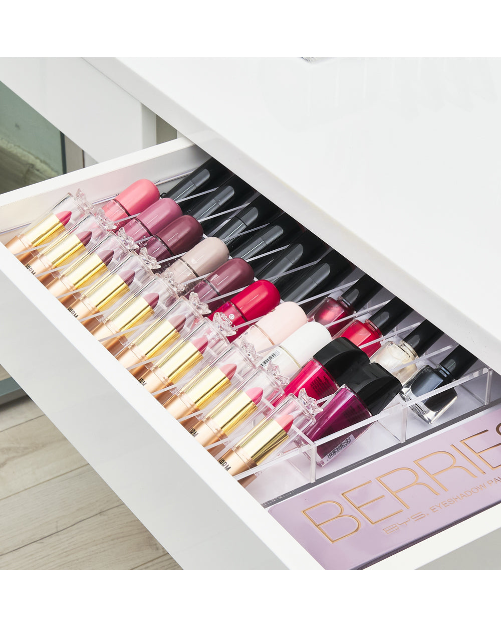 HS Vanity Drawer Organizer 40 compartments Clear Acrylic