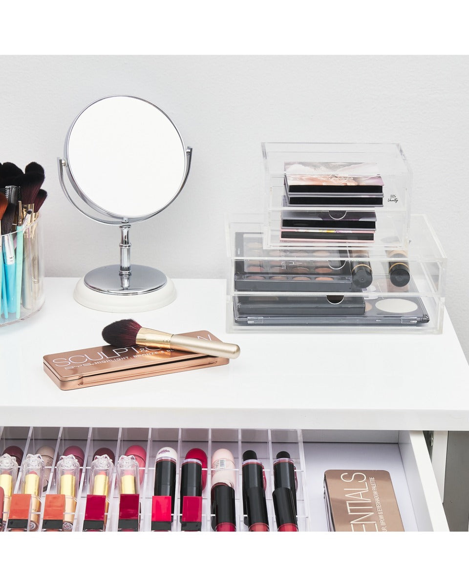 HS Vanity Drawer Organizer 30 compartments Clear Acrylic