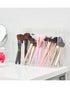 HS Vanity Acrylic Brush Holder Box Clear Acrylic