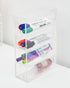 HS Vanity 4 Tiers Acrylic Glasses Display Drawers Clear