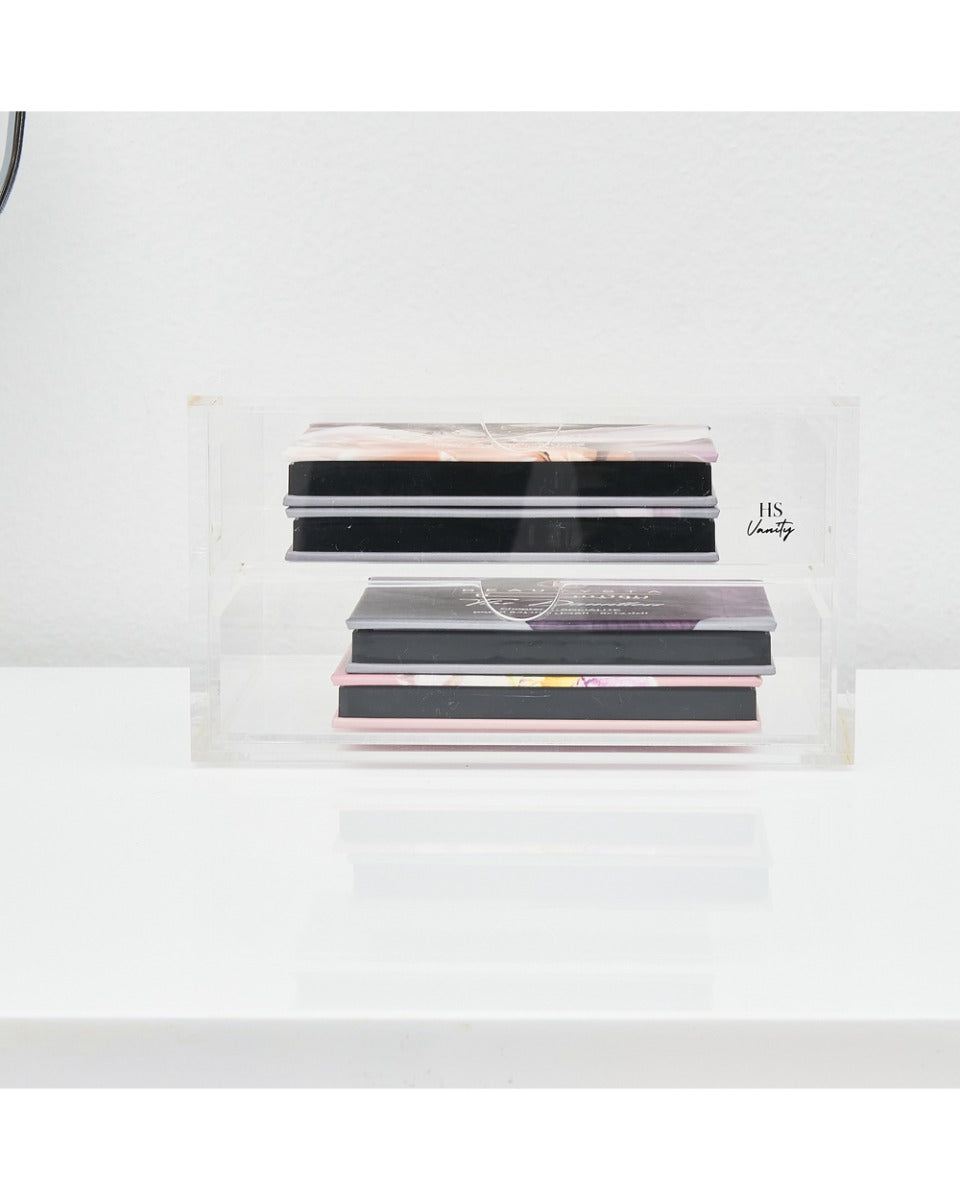 HS Vanity 2 Tiers Acrylic Glasses Display Drawers Clear