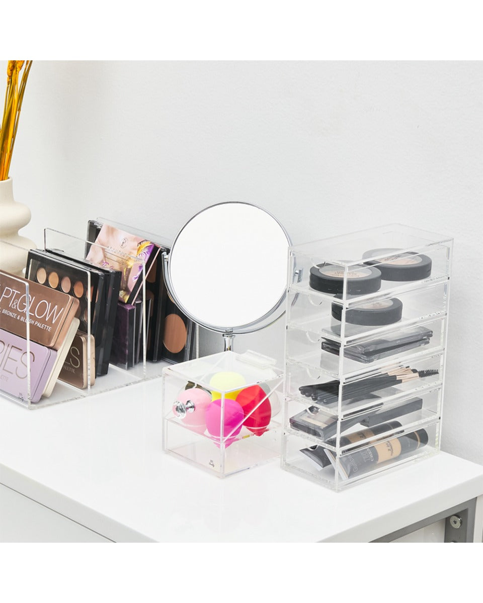 HS Vanity 6 Tiers Acrylic Accessories Display Drawers Clear