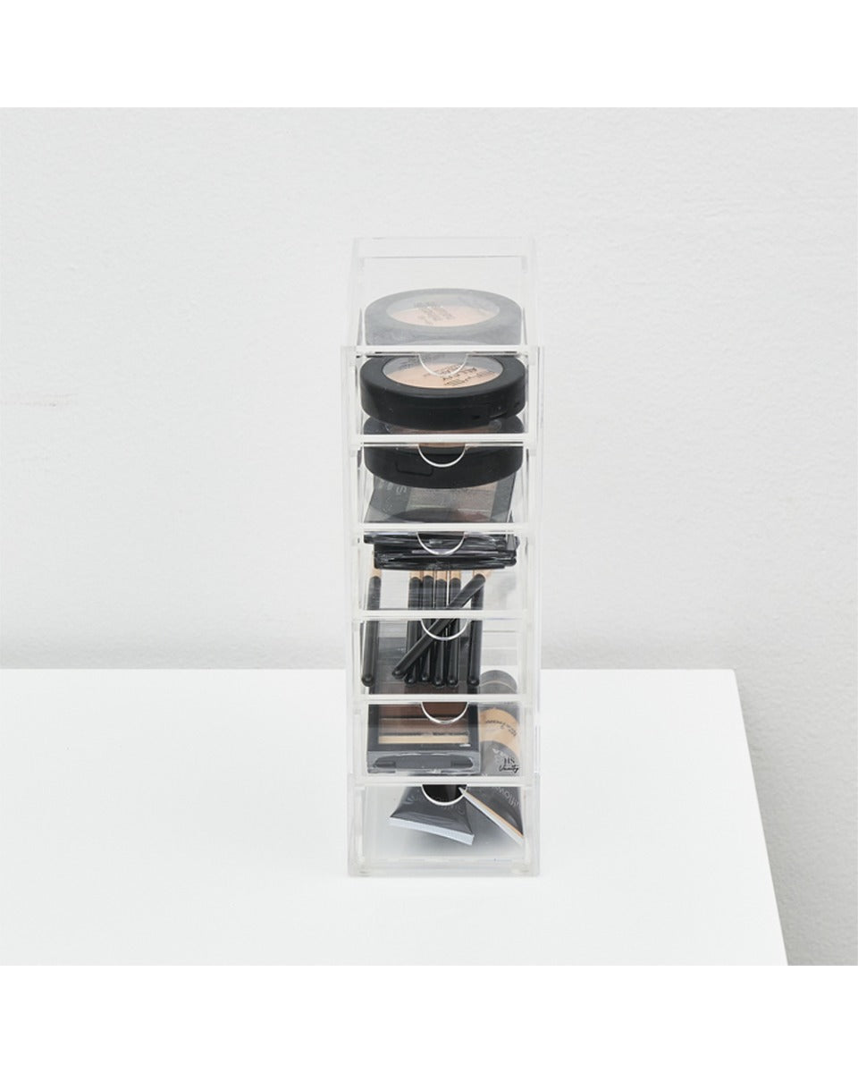 HS Vanity 6 Tiers Acrylic Accessories Display Drawers Clear