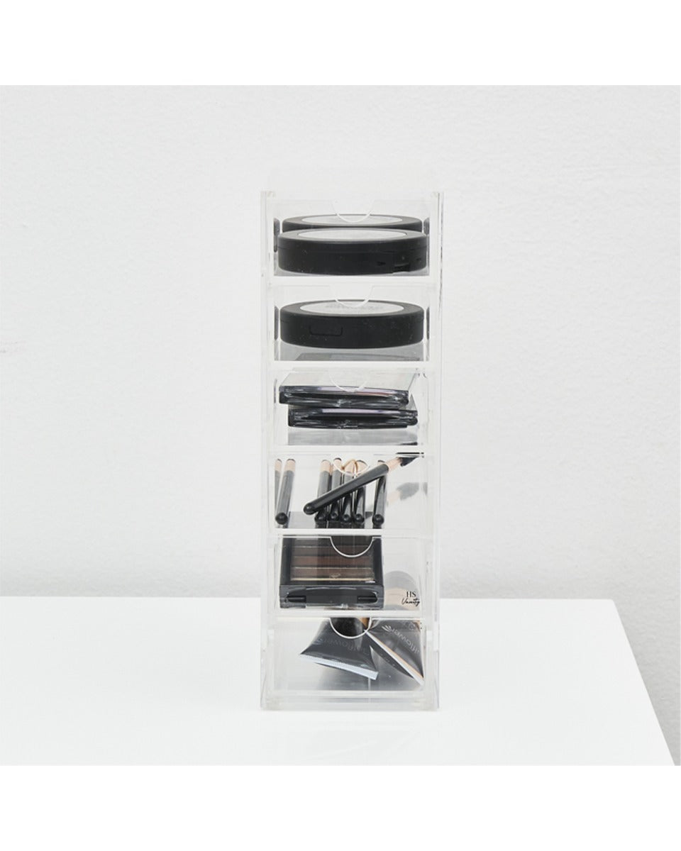 HS Vanity 6 Tiers Acrylic Accessories Display Drawers Clear